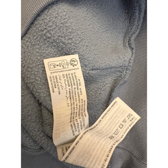 Hollister Hoodie Men XS Blue-Gray Pullover Fleece Logo Sweatshirt - Picture 3 of 7